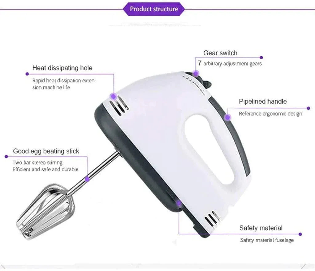 7-Speed Electric Handheld Beater