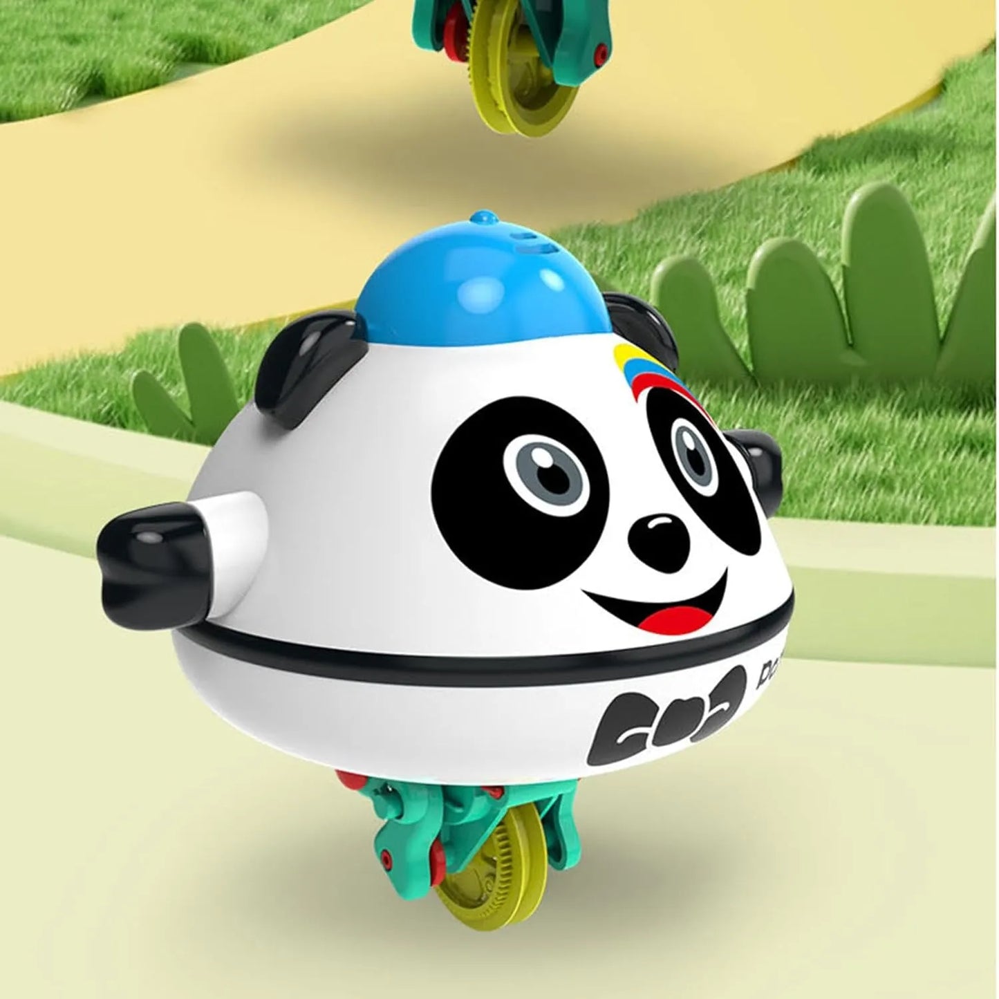 Unicycling Panda Toy