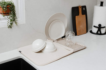 Udry Dish Rack and Microfiber Drying Mat