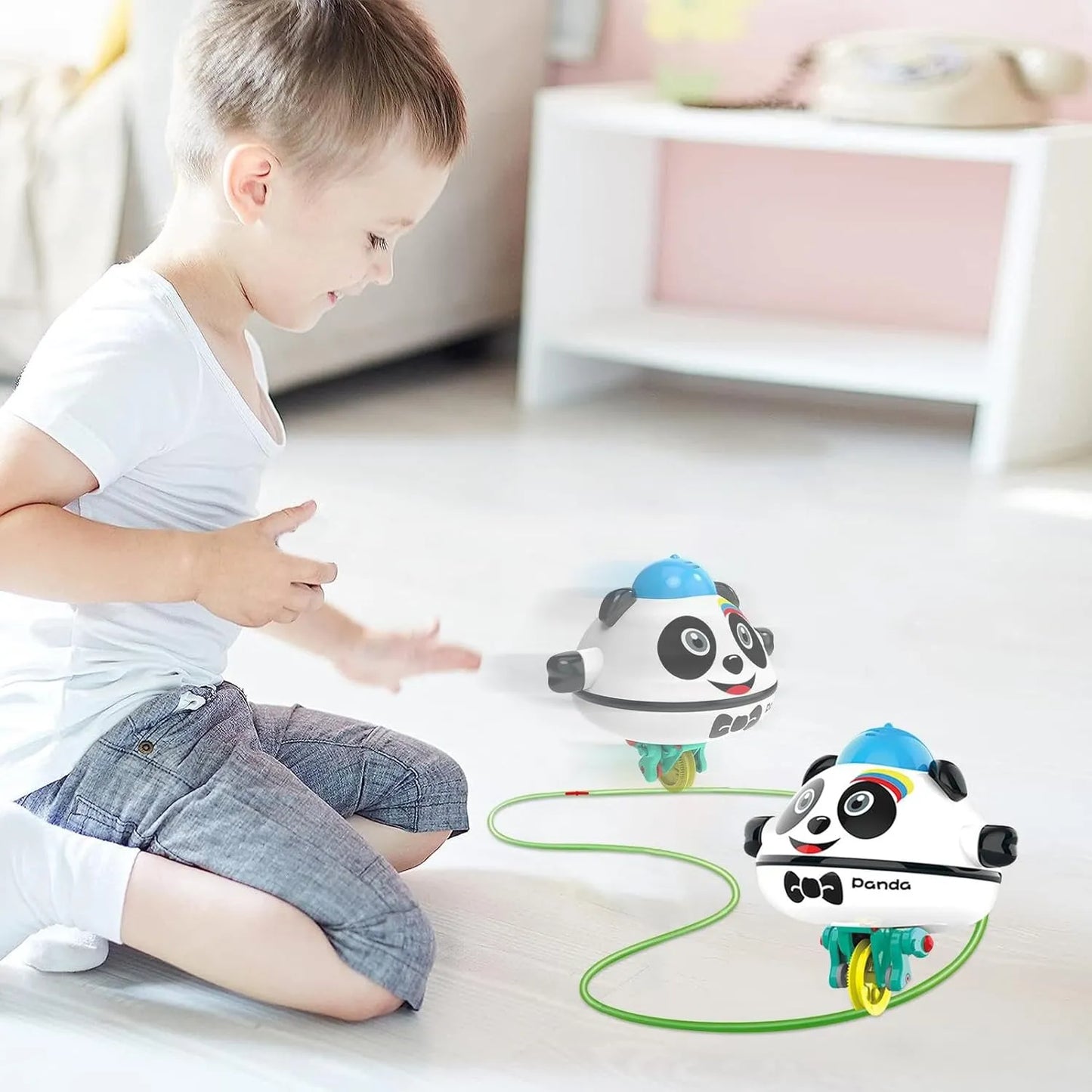 Unicycling Panda Toy