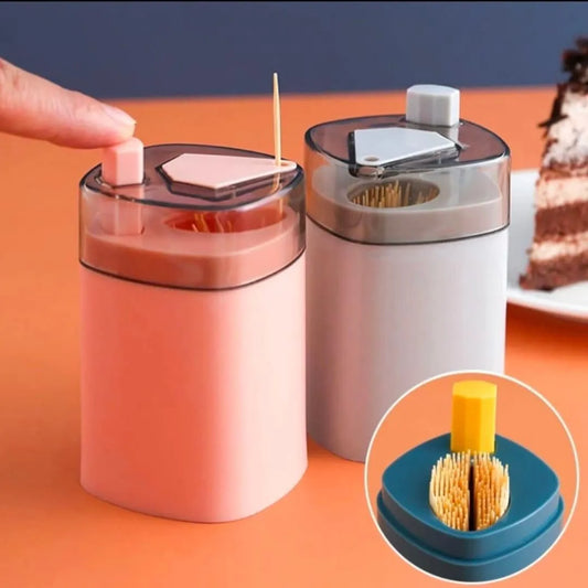 Modern Push-Style Toothpick Holder