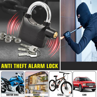 AlarmGuard Anti-Theft Security Padlock with Siren