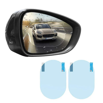 2Pc ClearView Car Side Mirror Rain Shields