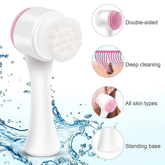 GlowPro 2-in-1 Cleansing Brush (2 Pcs)