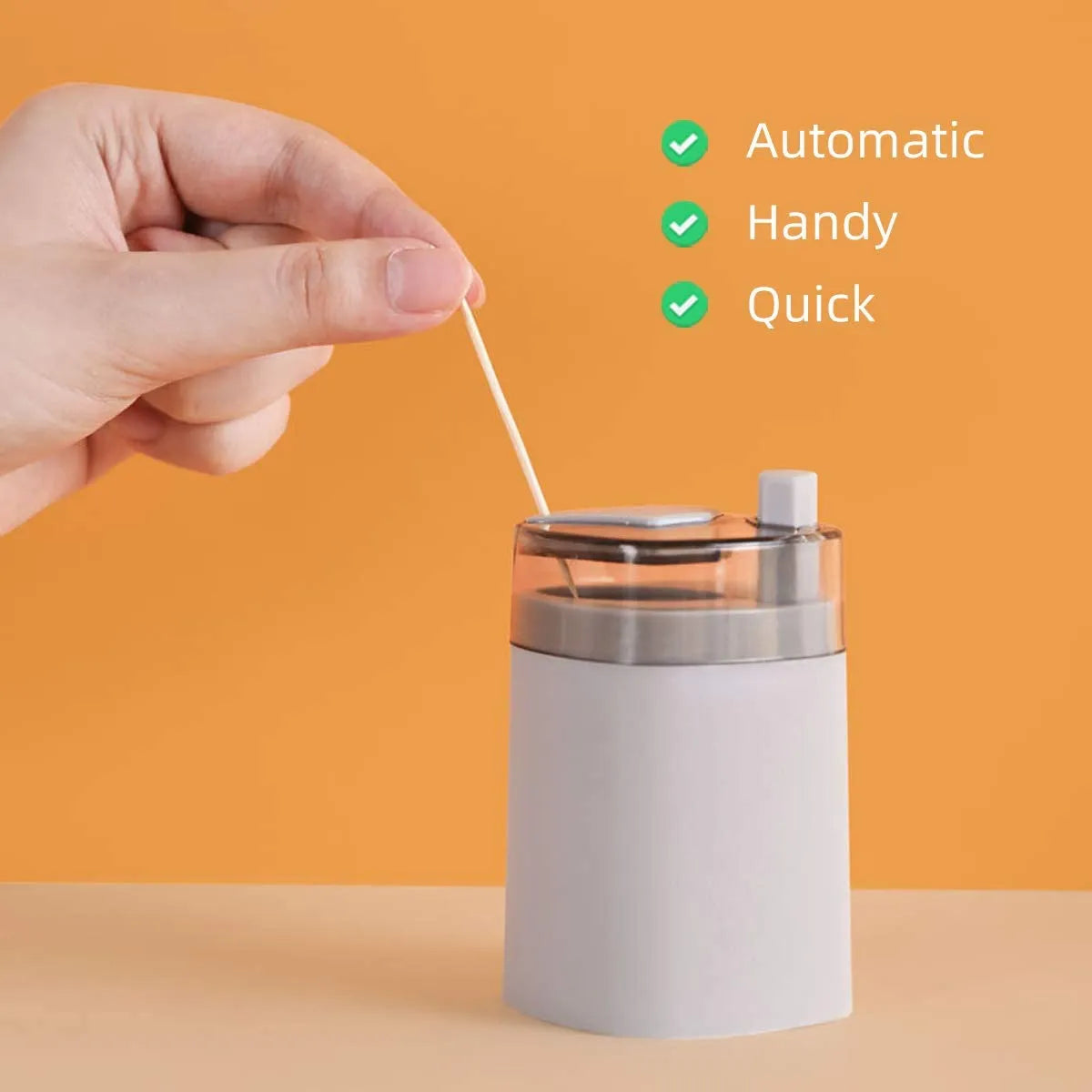 Modern Push-Style Toothpick Holder