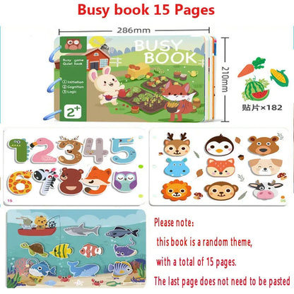 Montessori Learning Book | Early Education Toys for Kids