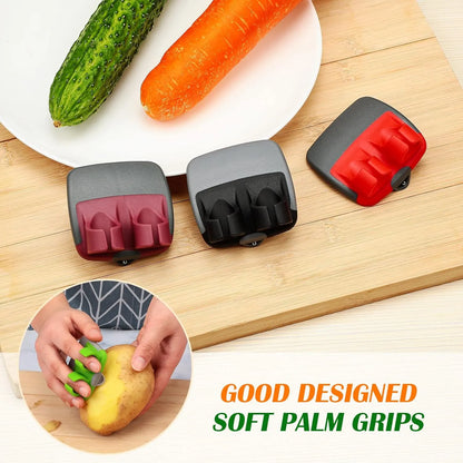 Finger Grip Silicone Fruit and Vegetable Peeler