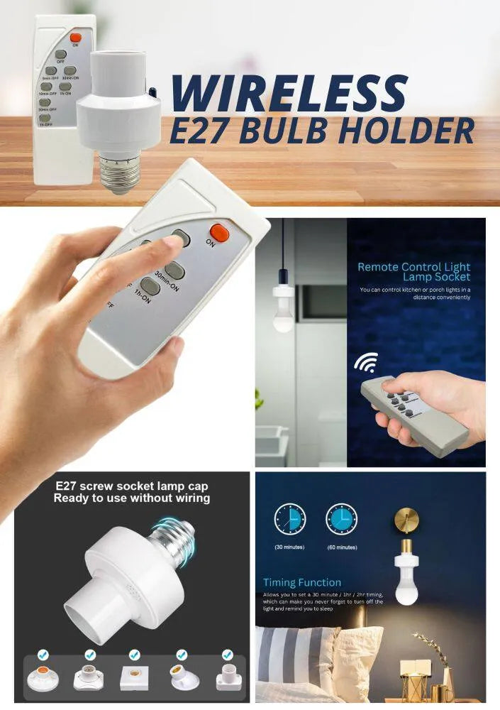 Remote Control Bulb Holder